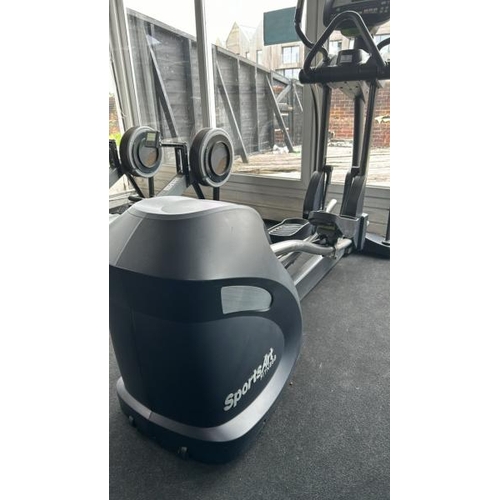 8 - SPORTSART FITNESS E875 ELLIPTICAL, APPROX OVERALL DIMENSIONS 170CM (H) X 220CM (L) X 70CM (W)