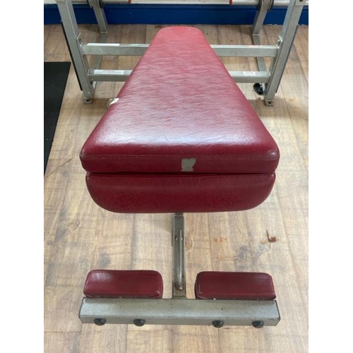 87 - FLEX FITNESS DECLINE BENCH PRESS, APPROX OVERALL DIMENSIONS 122CM (H) X 157CM (W) X 210CM (D)