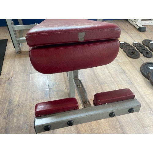 87 - FLEX FITNESS DECLINE BENCH PRESS, APPROX OVERALL DIMENSIONS 122CM (H) X 157CM (W) X 210CM (D)