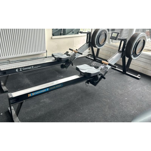 9 - CONCEPT 2 INDOOR ROWING MACHINE, APPROX OVERALL DIMENSIONS 85CM (H) X 240CM (L) X 62CM (W)