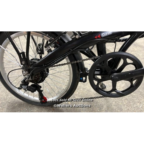8337 - DAWES CURVE FOLDING ELECTRIC BIKE / WITHOUT BATTERY OR CHARGER / APPEARS TO BE EX-DISPLAY AND IN VER... 