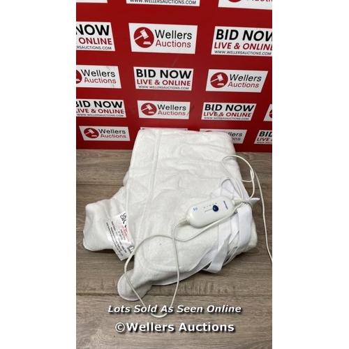 7206 - SILENTNIGHT COMFORT CONTROL ELECTRIC BLANKET DOUBLE - HEATED ELECTRIC UNDERBLANKET WITH 3 HEAT SETTI... 