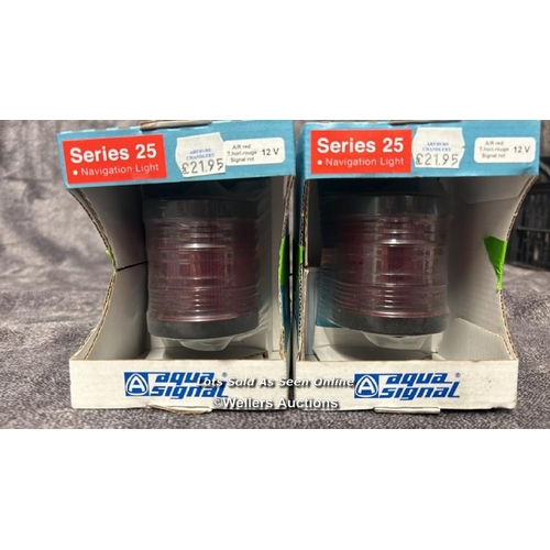 811 - X2 AQUA SIGNAL NAVIGATION LAMPS (SERIES 25) ALL ROUND RED