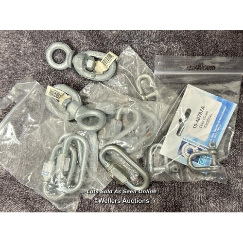 851 - VARIOUS QUICK LINK & SWIVEL CLIPS