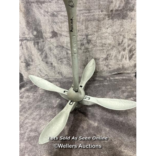 883 - NEW - 8KG GALVANISED FOLDING GRAPNEL ANCHOR