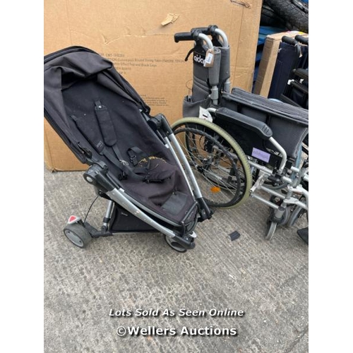 8024 - 2X WHEELCHAIRS / 1X BUGGY