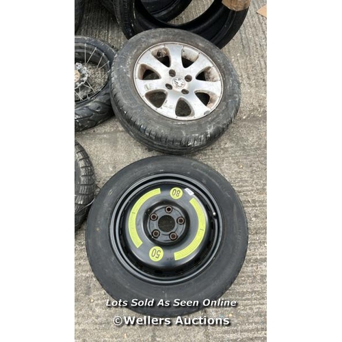 8029 - JOB LOT OF ASSORTED WHEELS AND TYRES
