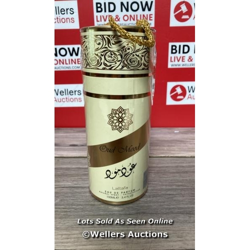 8102 - LATAFFA OUD MOOD EAU DE PARFUM 100ML / BRAND NEW AND SEALED / G43