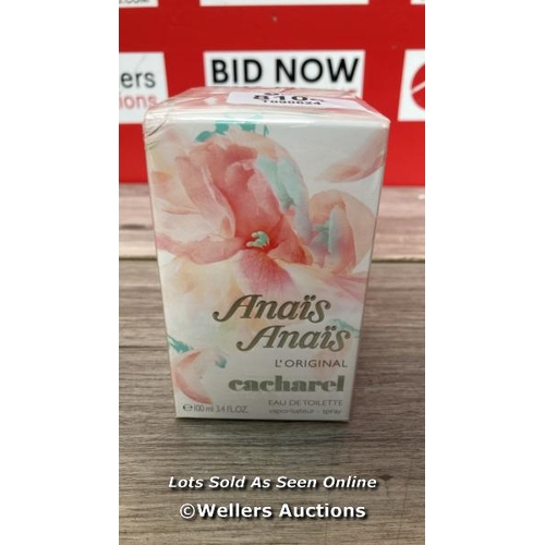 8104 - CACHARAL ANAIS ANAIS EAU DE TOILETTE 100ML / BRAND NEW AND SEALED / G43
