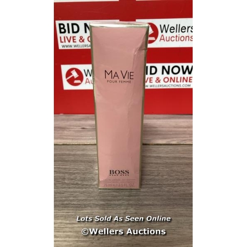 8111 - HUGO BOSS MA VIE POUR FEMME EAU DE PARFUM 75ML / BRAND NEW AND SEALED / G43