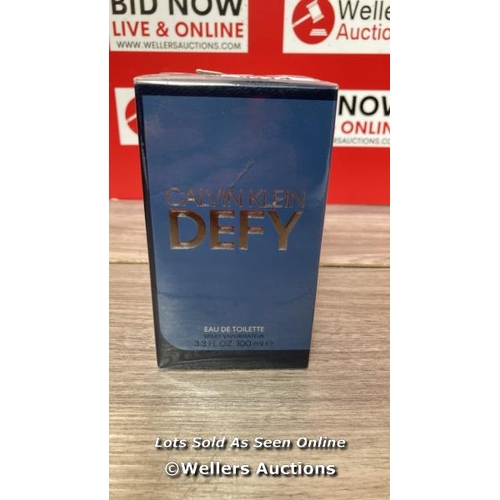 8114 - CALVIN KLIEIN DEFY EAU DE TOILETTE 100ML / BRAND NEW AND SEALED / G43