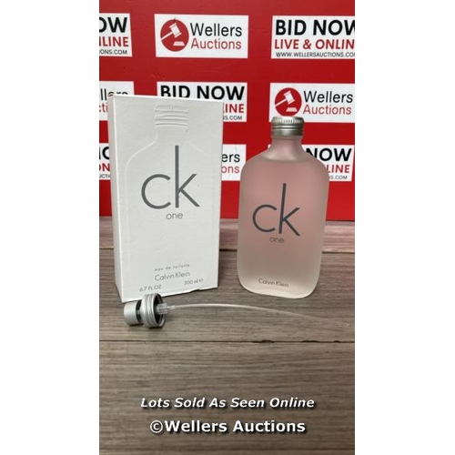 8117 - CALVIN KLEIN CK ONE EAU DE TOILETTE 200ML / BRAND NEW AND SEALED / G43