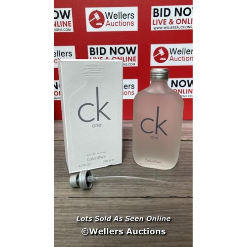 8118 - CALVIN KLEIN CK ONE EAU DE TOILETTE 200ML / BRAND NEW AND SEALED / G43