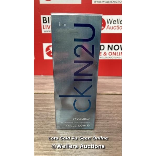 8121 - CALVIN KLEIN CKIN2U HIM EAU DE TOILETTE 100ML / BRAND NEW AND SEALED / G43
