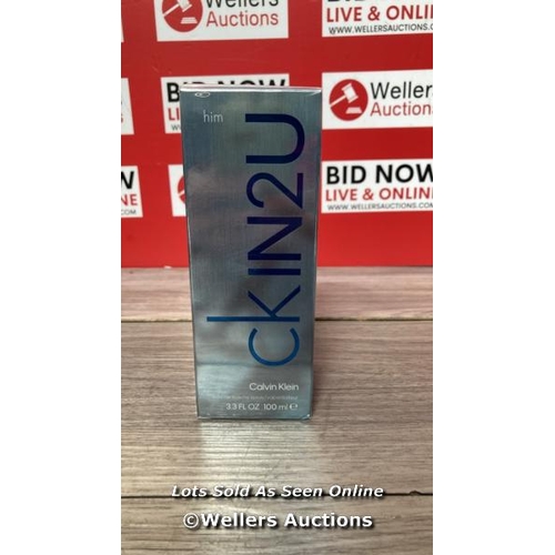 8122 - CALVIN KLEIN CKIN2U HIM EAU DE TOILETTE 100ML / BRAND NEW AND SEALED / G43