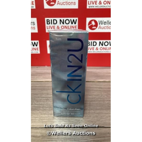 8123 - CALVIN KLEIN CKIN2U HIM EAU DE TOILETTE 100ML / BRAND NEW AND SEALED / G43