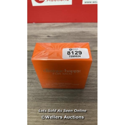 8129 - CLINIQUE HAPPY FOR MEN EAU DE TOILETTE 50ML / BRAND NEW AND SEALED / G43