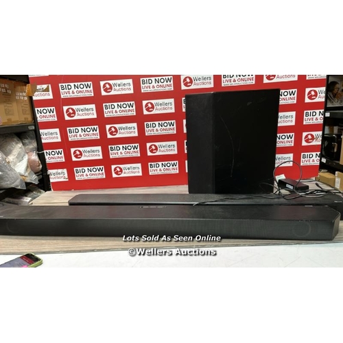 8336 - SAMSUNG Q600C SOUNDBAR, LG SM5 SOUNDBAR & SUB SET / WITH POWER SUPPLIES / WITHOUT REMOTE & BOX / SEE... 