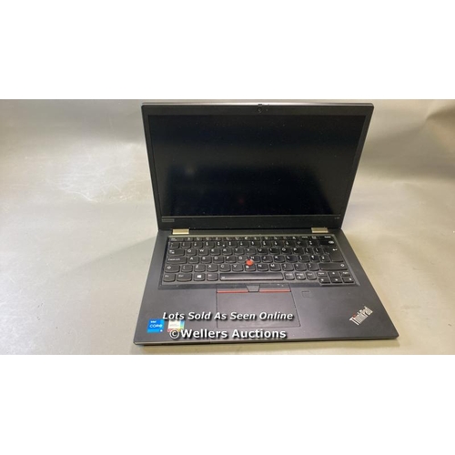 9507 - LENOVO THINKPAD L13 GEN 2 / 16GB RAM / 250GB HD / INTEL CORE I5-1135G7 @ 2.40GHZ / SN: PW-007MAH / W... 