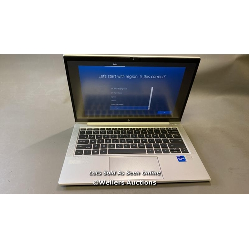 9511 - HP ELITEBOOK 830 G8 / 16GB RAM / 250GB HD / INTEL CORE I7-1185G7 @ 3.0GHZ / SN: 5CG213049K / WINDOWS... 