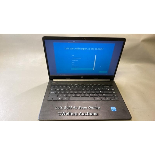 9514 - HP LAPTOP MODEL 14S-DQ0034NA / 4GB RAM / 128GB HD / INTEL CELERON N4120 @ 1.10GHZ / SN: 5CD3325PYX /... 