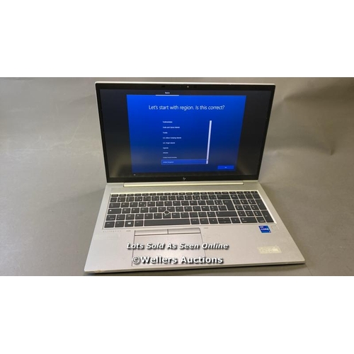 9520 - HP ELITEBOOK 850 G8 / 16GB RAM / 500GB HD / INTEL CORE I7-1165G7 @ 2.80GHZ / SN: 5CG1373BJ6 / WINDOW... 