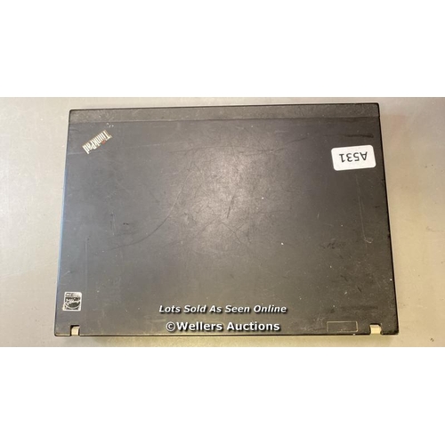 9528 - LENOVO THINKPAD X201I / 3GB RAM / INTEL CORE I5-M540 @ 2.53GH / SN: R9A635W / WINDOWS 10 OPERATING S... 