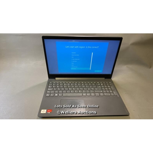 9535 - LENOVO LAPTOP / 8GB RAM / 250GB HD / AMD ATHLON GOLD 3150U @ 2.40GHZ / SN: PF2EQR7M / WINDOWS 10 OPE... 