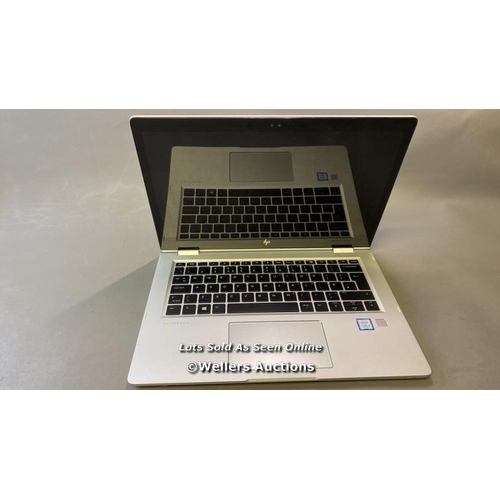 9548 - HP ELITEBOOK X360 1030 G2 / HD REMOVED / INTEL CORE I5 PROCESSOR / SN: 5CG8350CBS / BIOS LOCKED