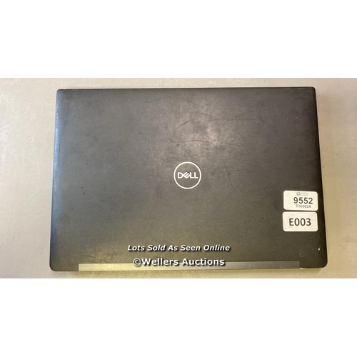 9552 - DELL LATITUDE 7390 / 8GB RAM / HD REMOVED / INTEL CORE I5 PROCESSOR / ST: BFPFQQ2 / BIOS LOCKED