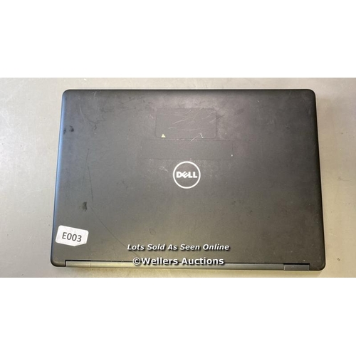 9557 - DELL LATITUDE 5480 / 8GB RAM / HD REMOVED / INTEL CORE I5 PROCESSOR / ST: J8Z95Q2 / BIOS LOCKED