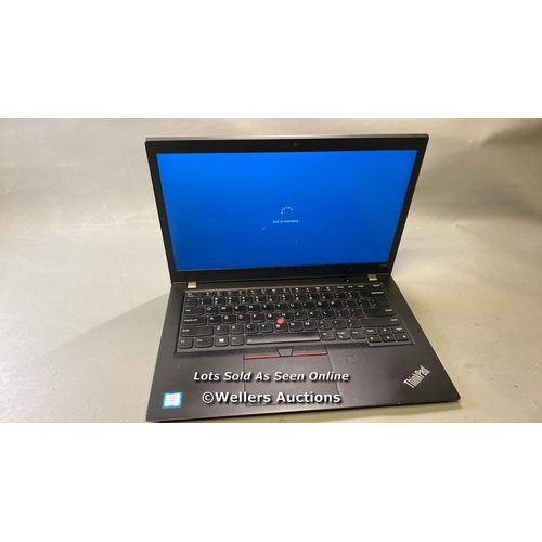 9581 - LENOVO THINKPAD T480S / 24GB RAM / 500GB HD / INTEL CORE I7-8650U @ 1.90GHZ / SN: PC165G58 / WINDOWS... 