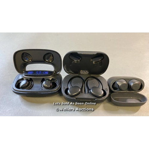 9638 - X3 EARBUDS INCL. JABRA ELITE ACTIVE / BLUETOOTH CONNECTION NOT TESTED