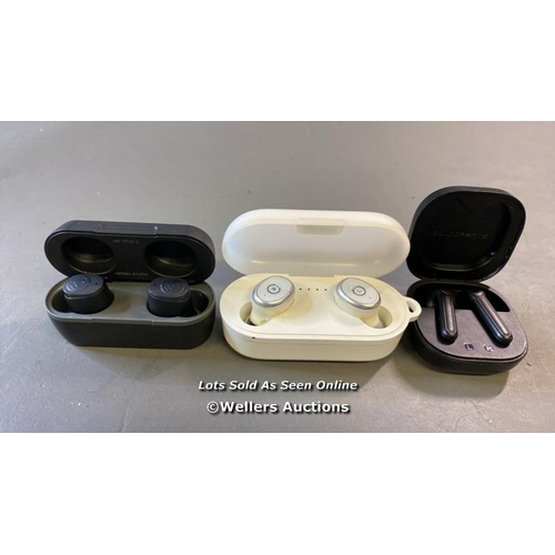 9660 - X3 EARBUDS INCL. SOUNDPEATS, SKULLCANDY AND TOZO