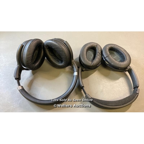 9701 - X2 HEADPHONES INCL. SENNHEISER HD450BT AND BOSE BA2