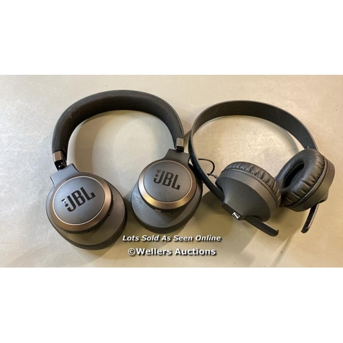 9702 - X2 HEADPHONES INCL. JBL LIVE650BTNC AND SENNHEISER