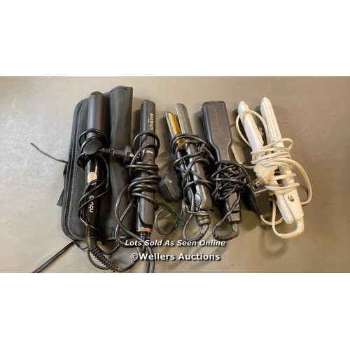 9772 - X6 HAIR STRAIGHTENERS INCL. CONCU, T3, GHD AND BALMAIN