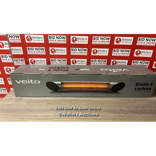 102 - VEITO BLADE S2500 SILVER INFRARED CARBON HEATER / APPEARS NEW / OPEN BOX / P5