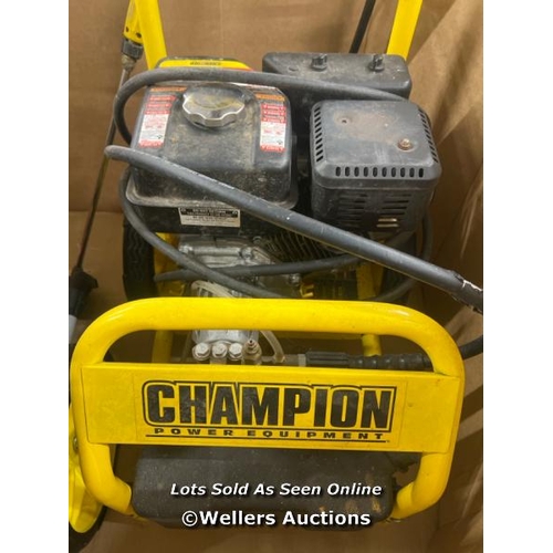 107 - CHAMPION PETROL 2600 PSI PRESSURE WASHER / SIGNS OF USE / P