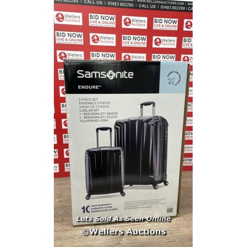 128 - SAMSONITE ENDURE 2PC. HARDSIDE LUGGAGE SET / SIGNS OF USE / P9