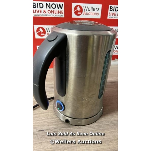 15 - SAGE SKE700BSS SOFT TOP PURE KETTLE / POWERS UP / HEAVY SIGNS OF USE / A38