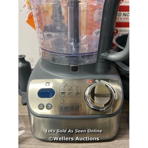 166 - KENWOOD MULTIPRO COMPACT FOOD PROCESSOR, FDM71.450 / SEE IMAGES FOR CONTENTS / POWERS UP / SIGNS OF ... 