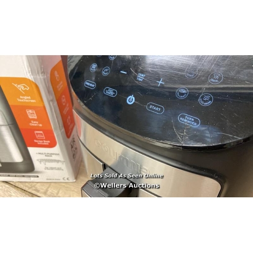 180 - GOURMIA 6.7L DIGITIAL AIR FRYER / POWERS UP / SIGNS OF USE  /CRACK ON SCREEN / W1