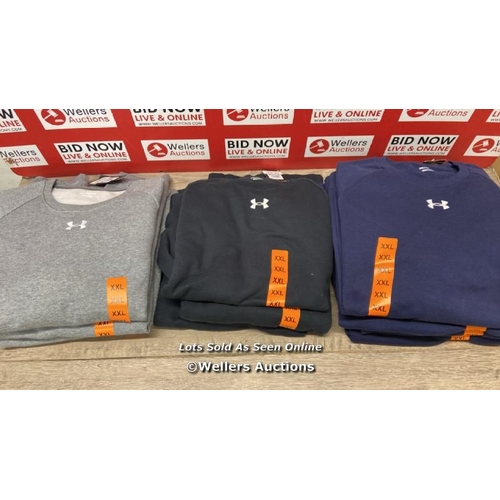 219 - 10X GENTS NEW UNDER ARMOUR SWEATSHIRTS / XXL / E14