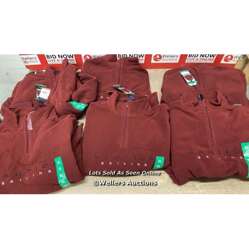 230 - 6X LADIES NEW NAUTICA QUARTER ZIP FLEECES / XL / E20