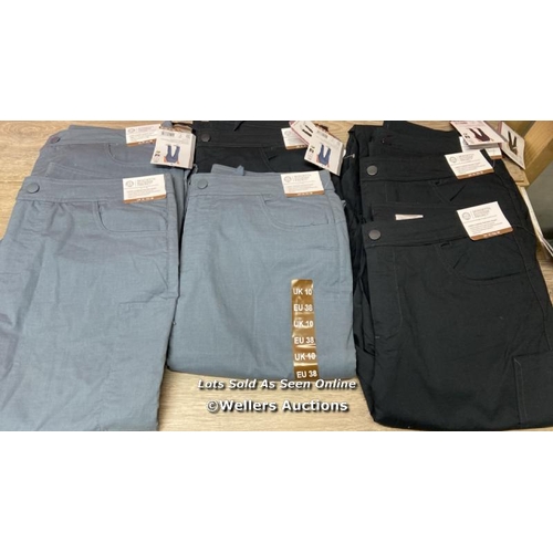 246 - 7X LADIES NEW MONDETTA LINED CARGO TROUSERS / UK 10 / E60