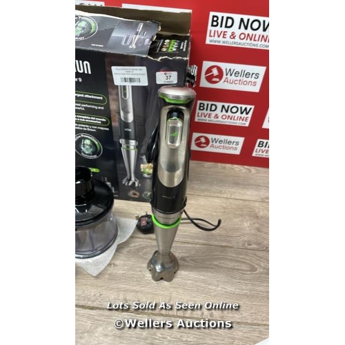 37 - BRAUN MQ9138XI HAND BLENDER / POWERS UP / SIGNS OF USE / A41