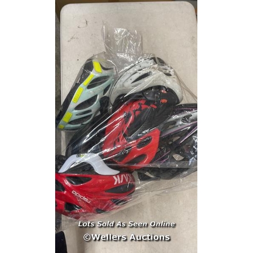 642 - BAG OF HELMETS