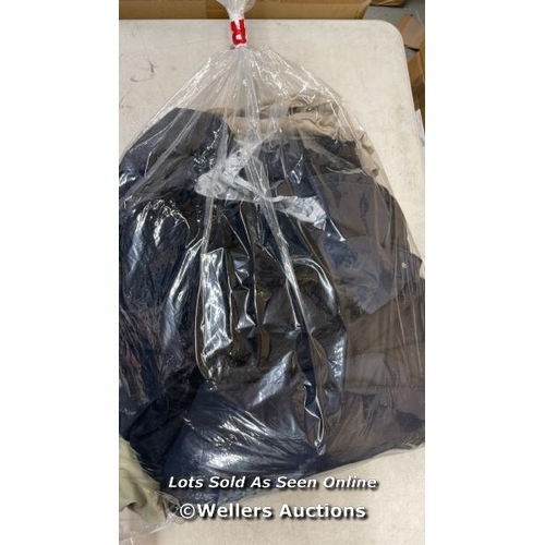 696 - BAG OF MAINLY SUIT JACKETS AND TROUSERS INCL. ZARA