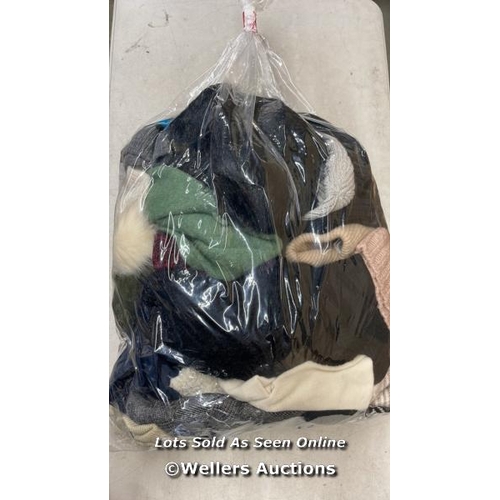 765 - BAG OF SCARVES, HATS AND GLOVES